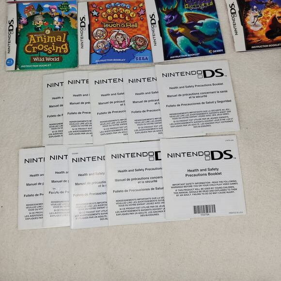 Vtg Nintendo DS Instruction Booklet Manuals Lot Kirby Wii Sports Animal Crossing - Picture 6 of 6